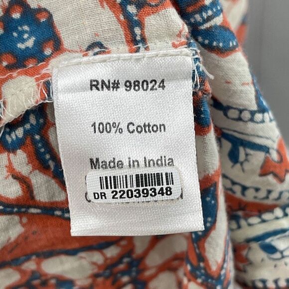 Love The Label Orange Floral Print Ruffle Long Evening Gown Dress Size Small - Picture 4 of 6